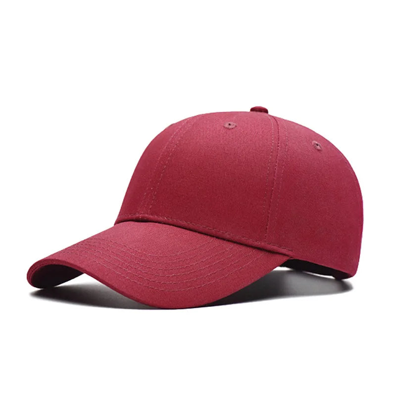 Men Baseball Caps Solid Color Plain Curved Sun Visor