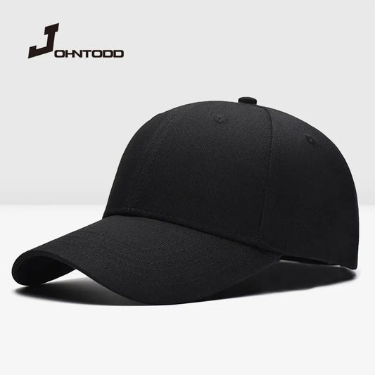 Men Baseball Caps Solid Color Plain Curved Sun Visor