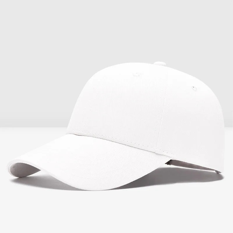 Men Baseball Caps Solid Color Plain Curved Sun Visor