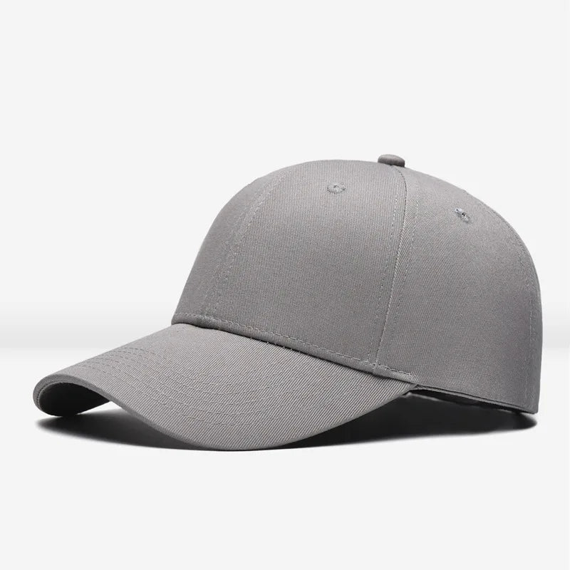 Men Baseball Caps Solid Color Plain Curved Sun Visor